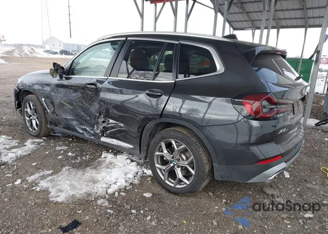 2024 BMW X3 xDrive30I z USA, uszkodzony, nr VIN 5UX53DP00R9W05461